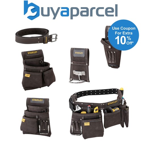 Stanley leather tool belt - leather,