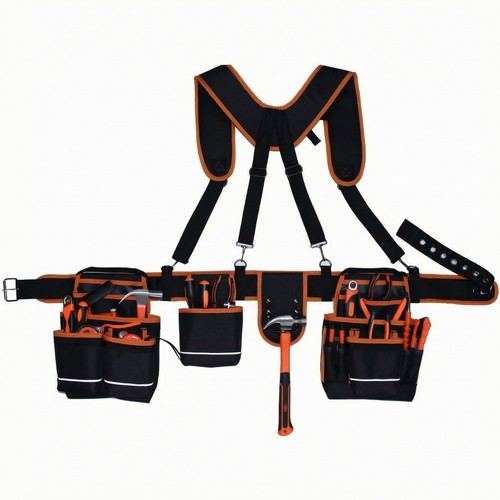 Tool belt with suspenders - belt,